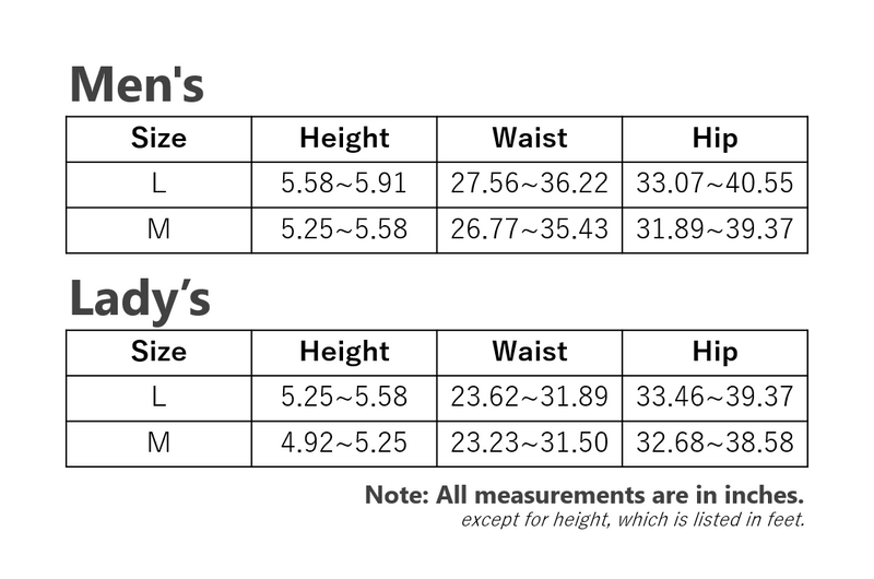 サイズチャート