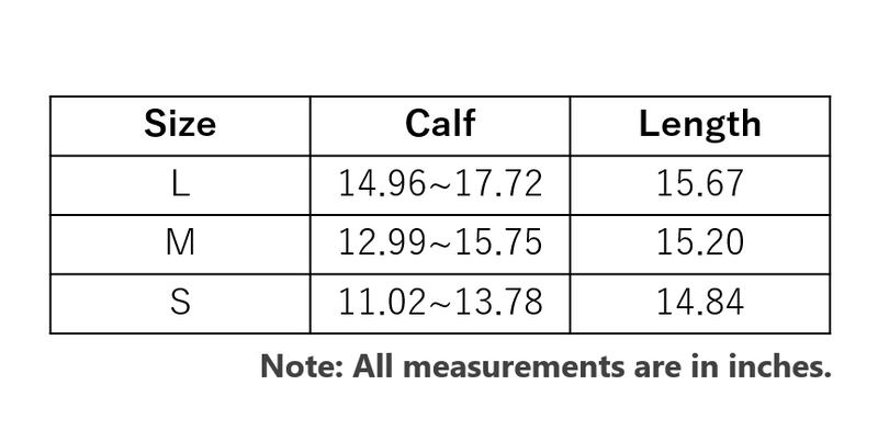 サイズチャート