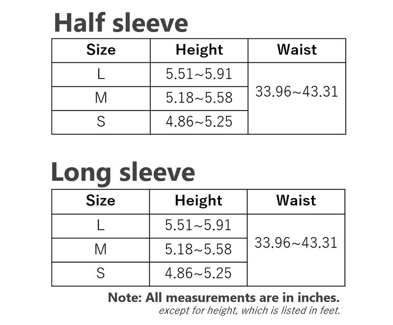 サイズチャート