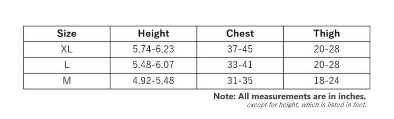 サイズチャート